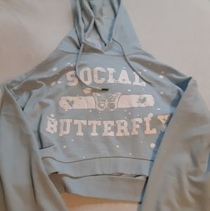 XL cropped hoodie